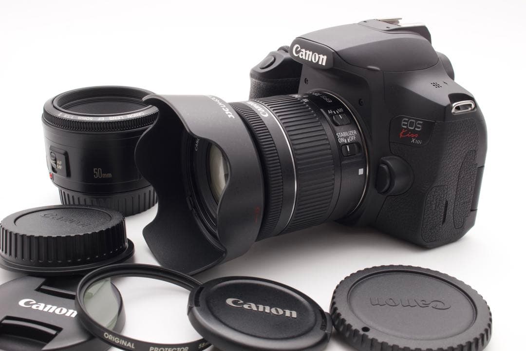 ゲリラセール❣️Canon EOS Kiss X10i Wレンズ　50mm単焦点