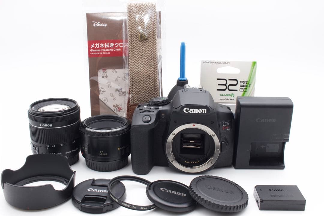 ゲリラセール❣️Canon EOS Kiss X10i Wレンズ　50mm単焦点