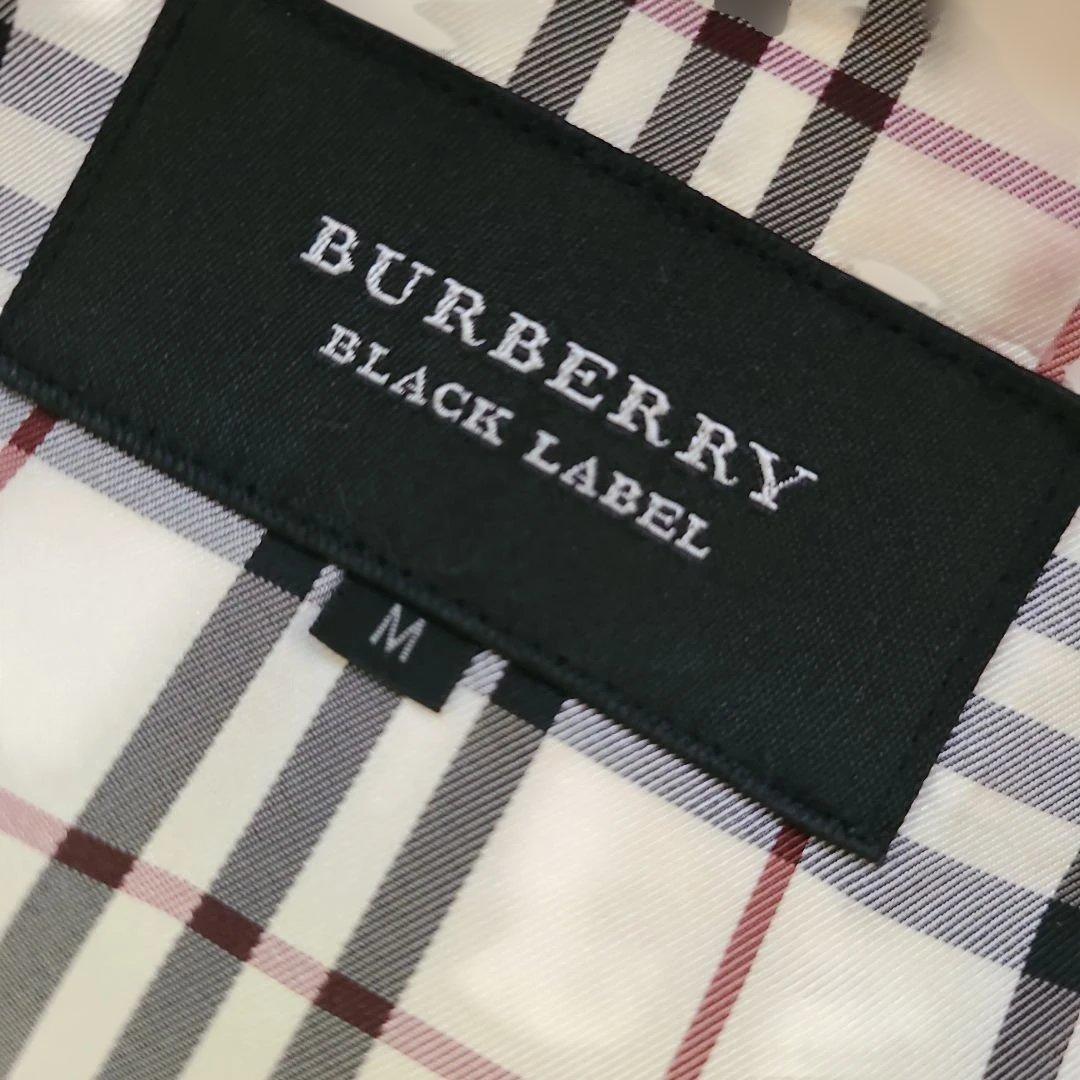 バーバリーブラックレーベル ファー ダウンジャケット キルティング 襟ファー