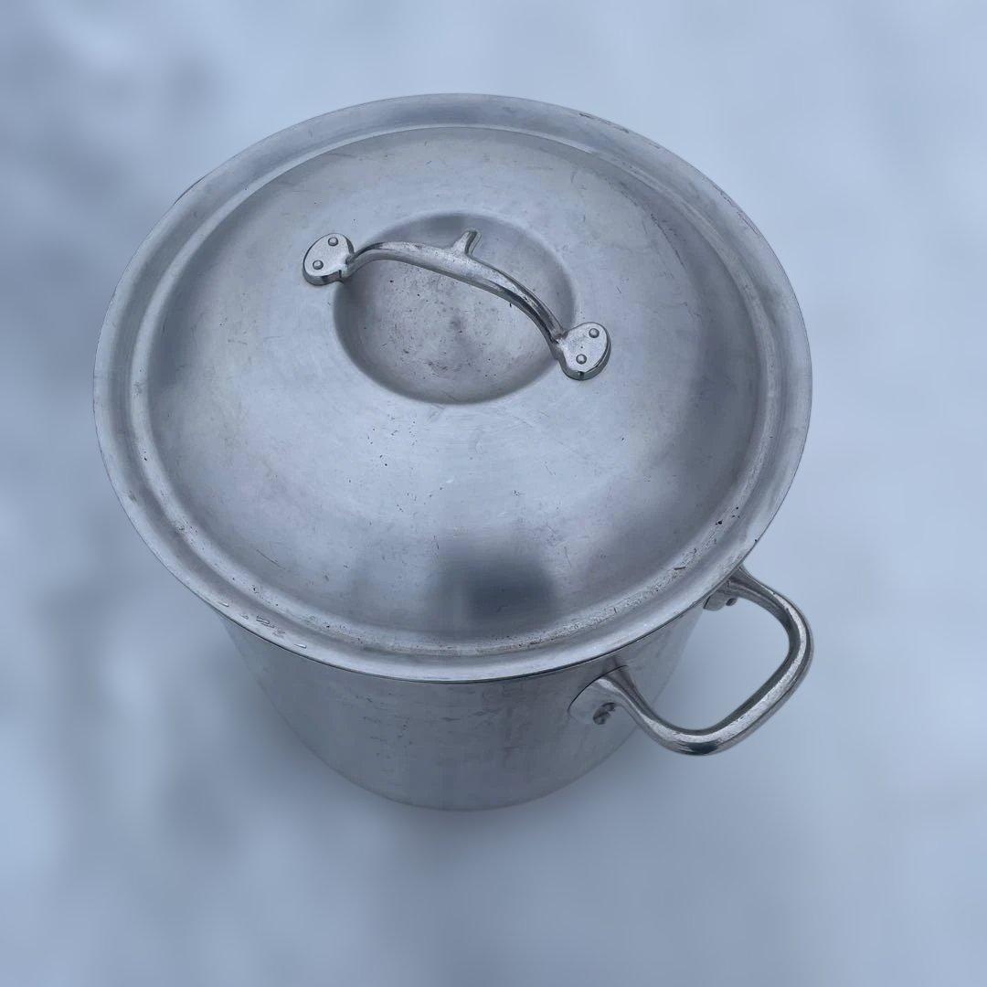 寸胴 鍋 48cm 85L ガス火専用 キングポット 中尾アルミ メジャー付