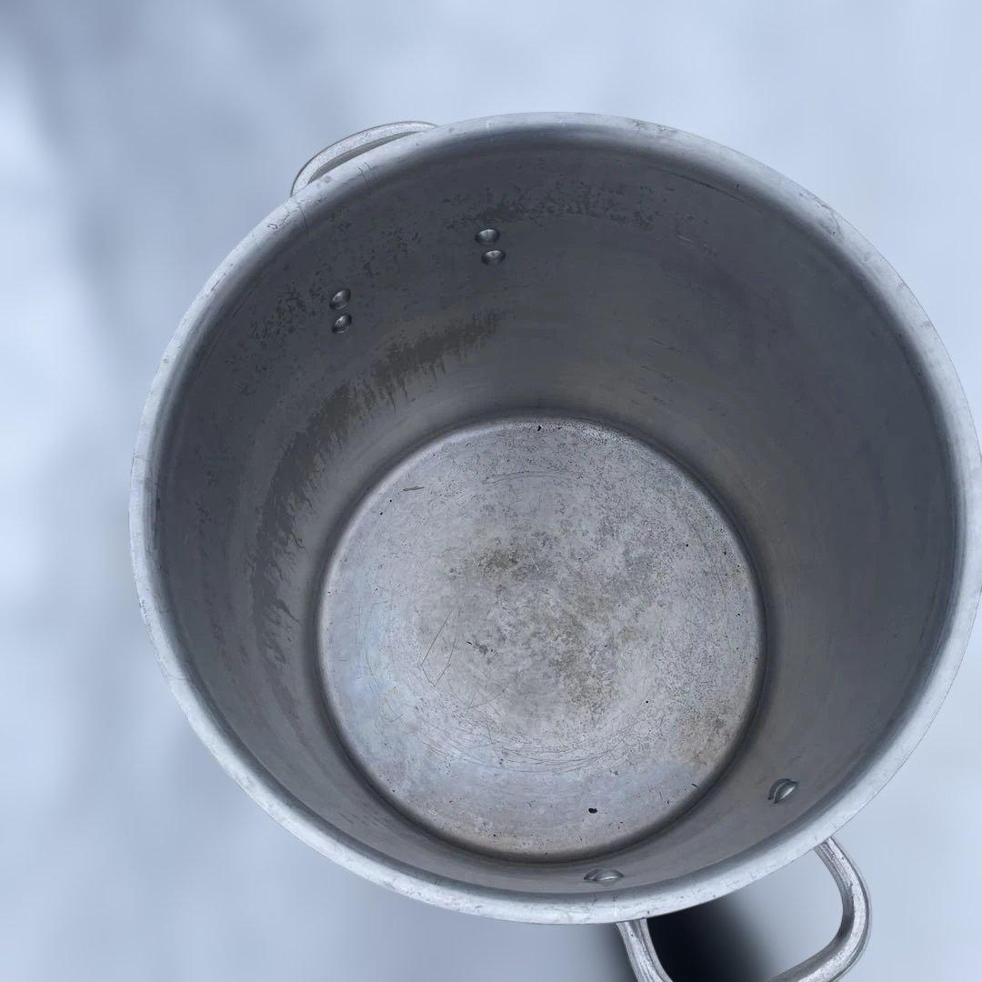 寸胴 鍋 48cm 85L ガス火専用 キングポット 中尾アルミ メジャー付