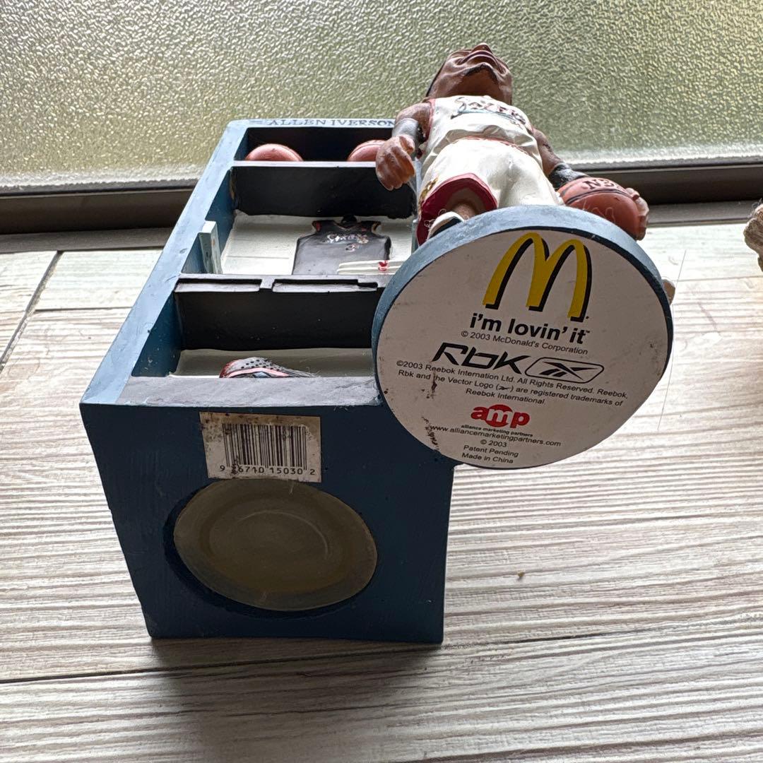 アイバーソン NBA フィギュア 貯金箱 マクドナルド シクサーズ 76ers