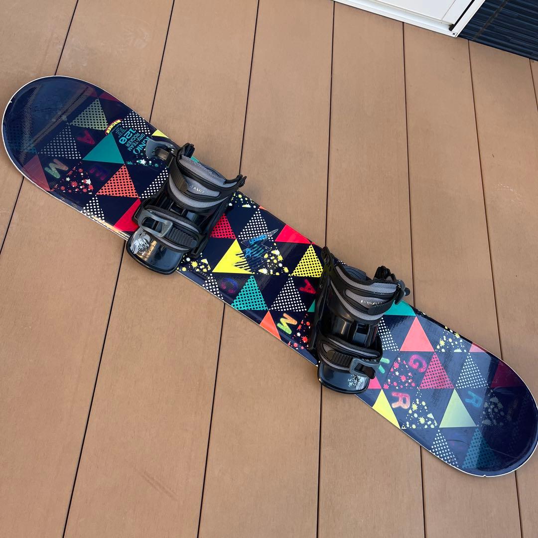 IGNIO×HEAD　キッズスノーボード120cm　ブーツ22〜23㎝