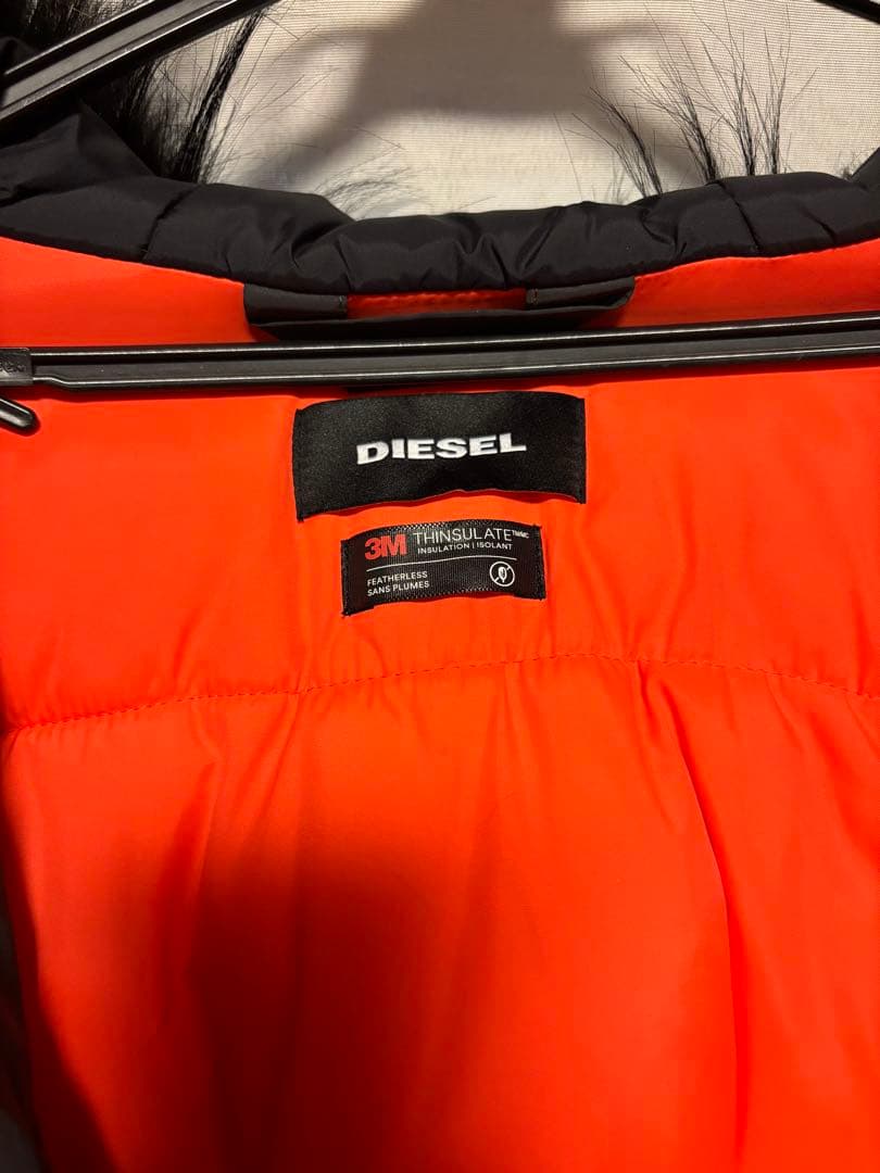 DIESEL ディーゼル ファー付き中綿入りコート Sサイズ