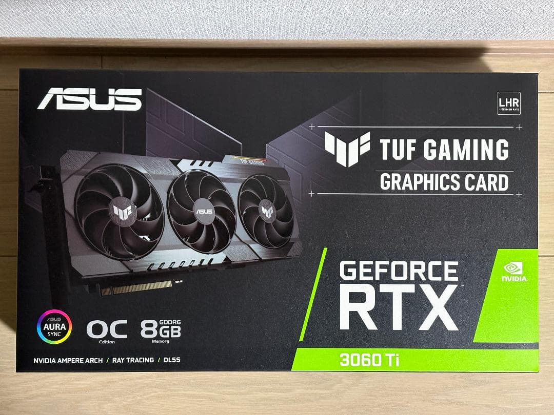 ASUS TUF Gaming GeForce RTX 3060Ti　ステイ付き