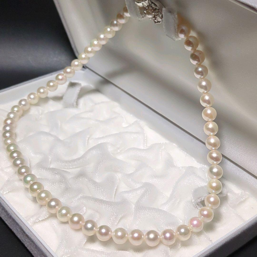 あこや真珠 ネックレス 約7.0-7.5mm 390