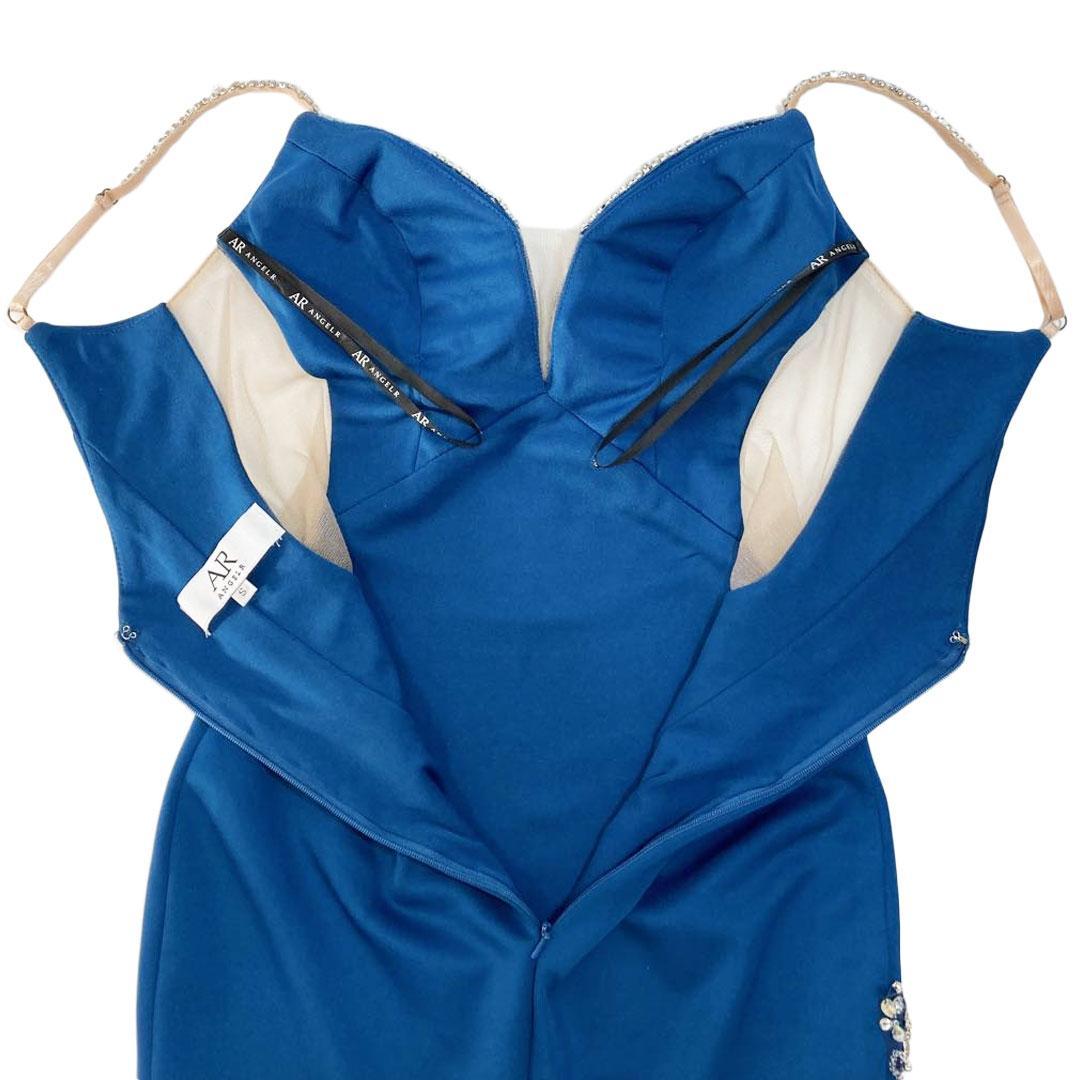 AngelR エンジェルアール バストビジューデザインキャミソールロングドレス