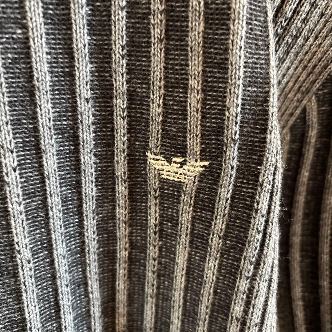 EMPORIO ARMANI◆イーグルロゴ刺繍◆ハイネック◆cottonセーター