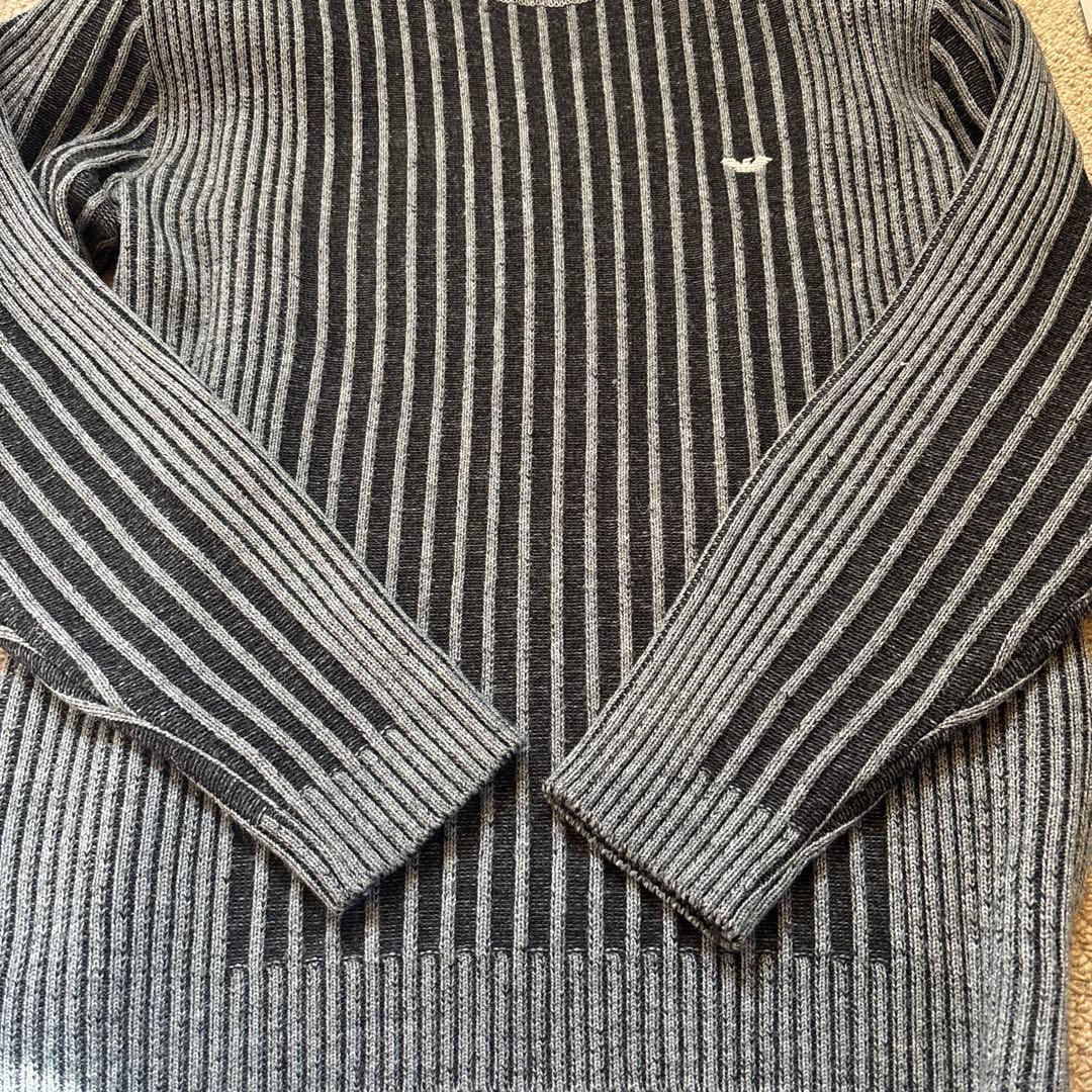 EMPORIO ARMANI◆イーグルロゴ刺繍◆ハイネック◆cottonセーター