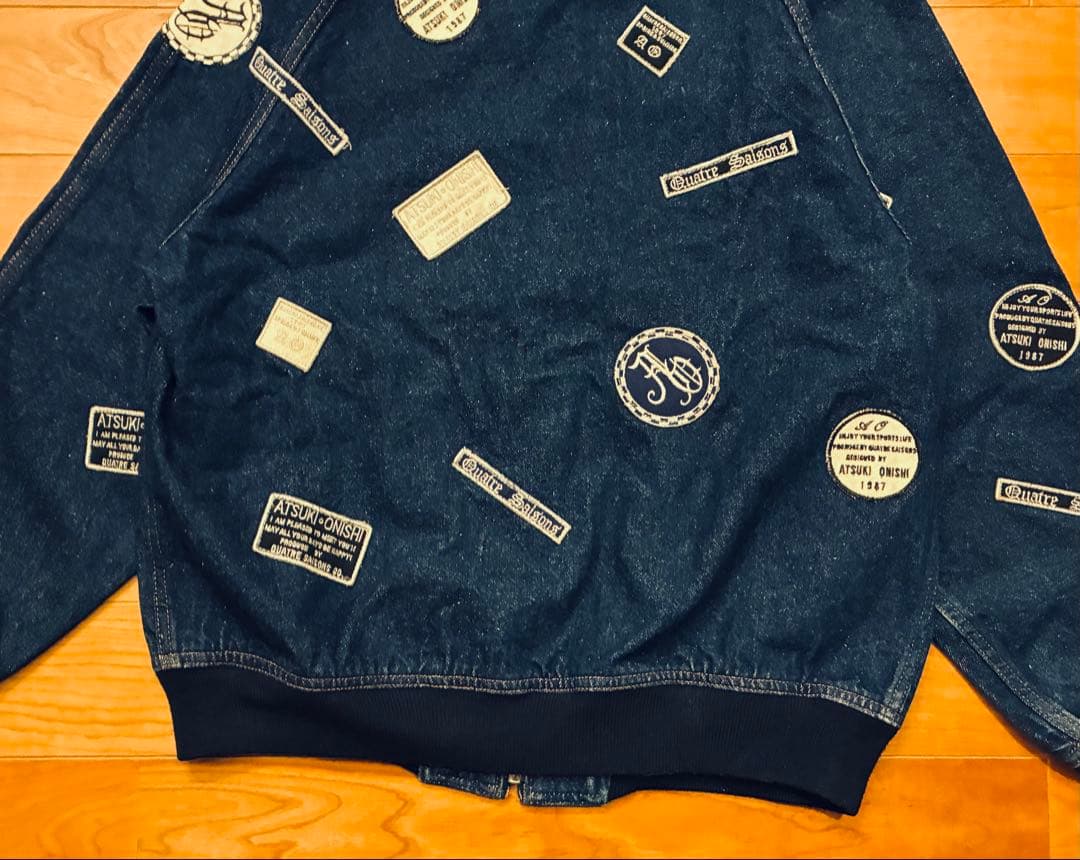 ATSUKI ONISHI アツキオオニシ　デニム　Gジャン 総柄　ワッペン　M
