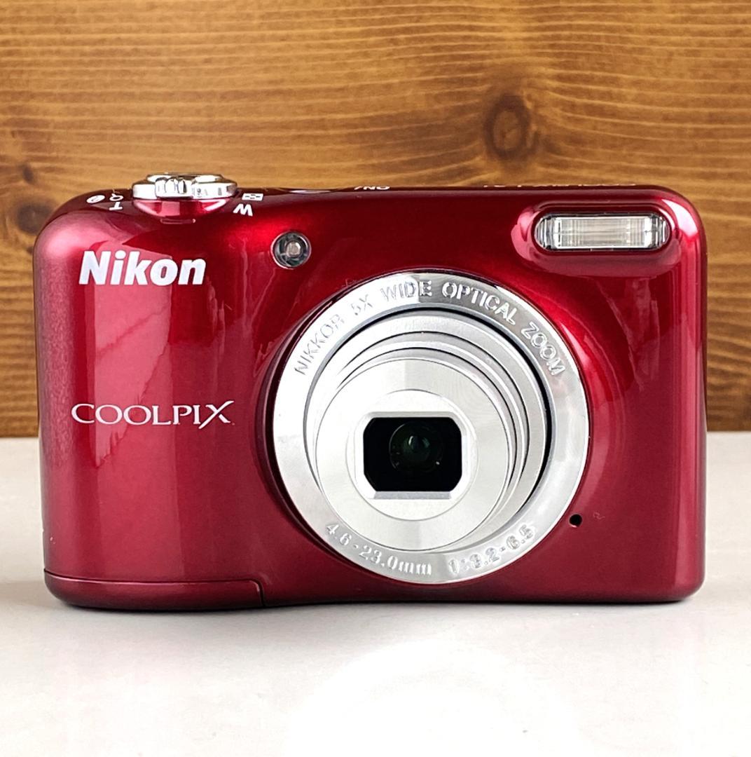 【美品】Nikon COOLPIX L31レッド コンデジ単3形乾電池式 動作品