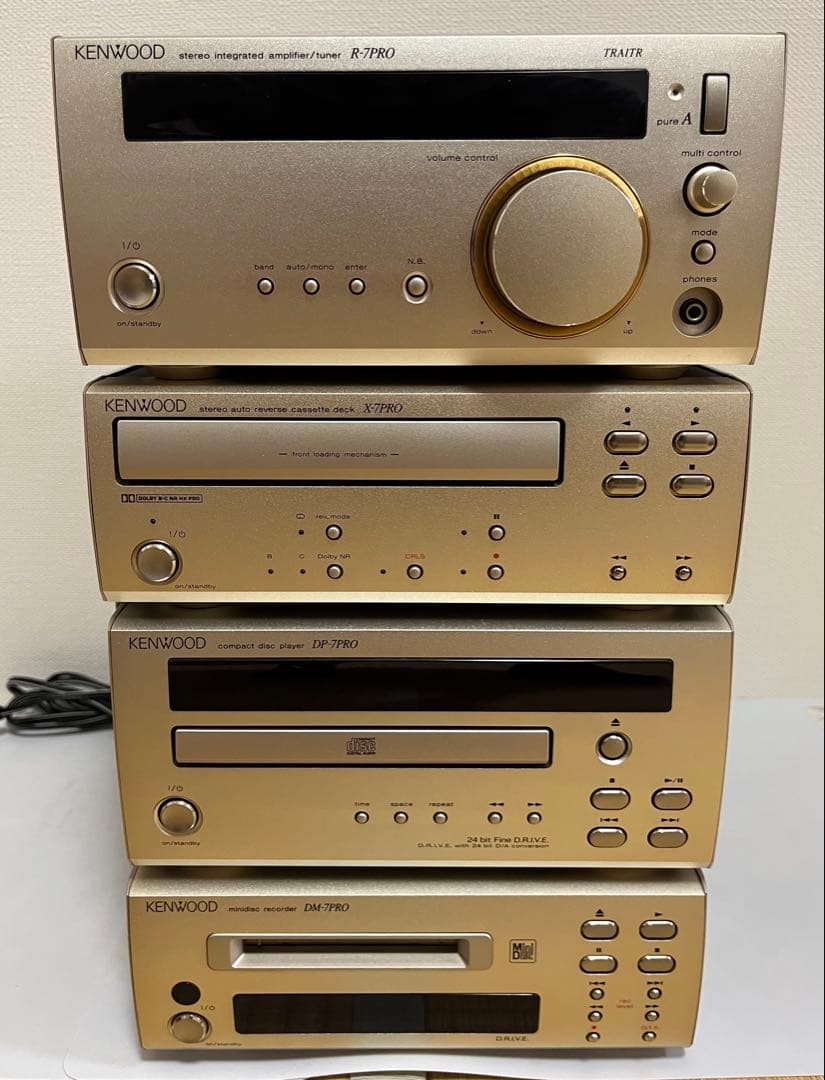 KENWOOD CD・MD・カセットデッキ ゴールド