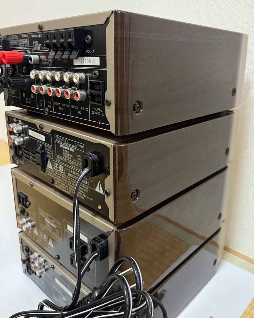 KENWOOD CD・MD・カセットデッキ ゴールド