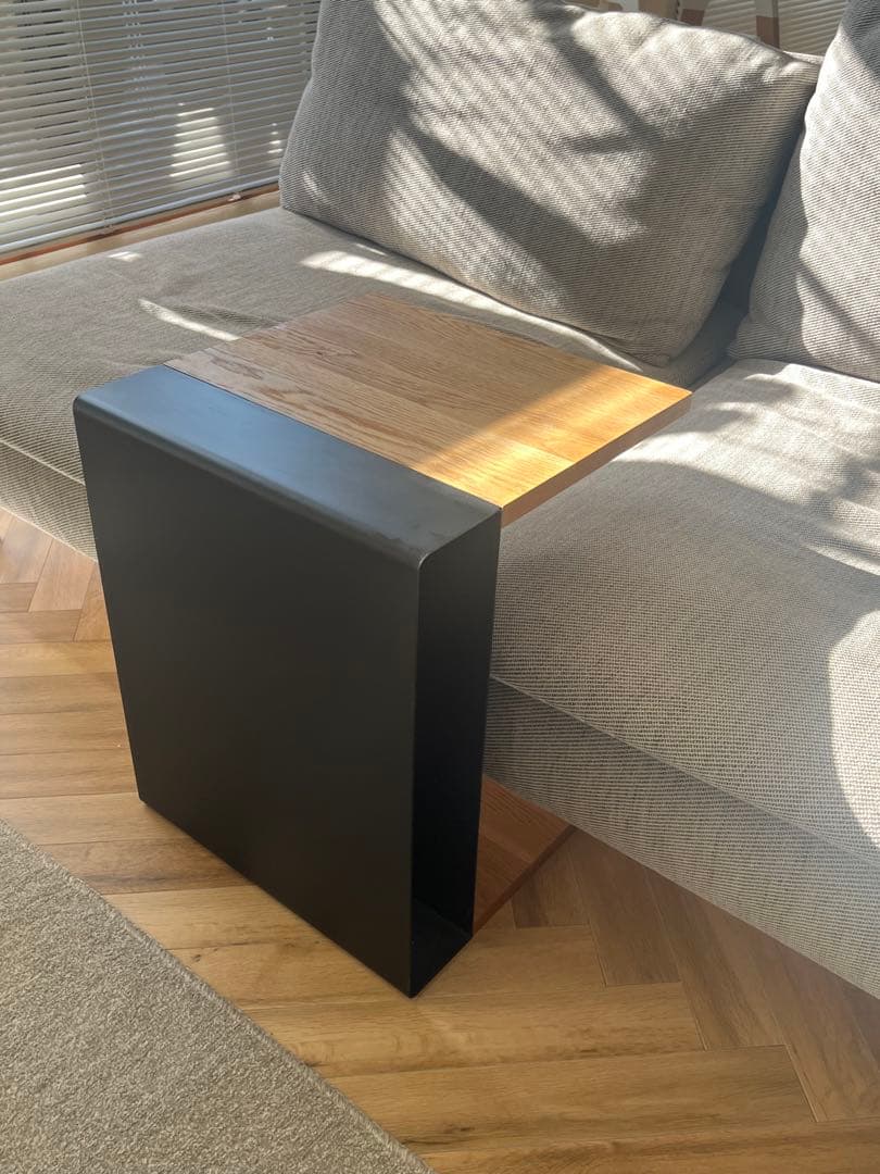 【非売品・当選品】オーク無垢×スチールソファ差し込み式サイドテーブル10万円相当