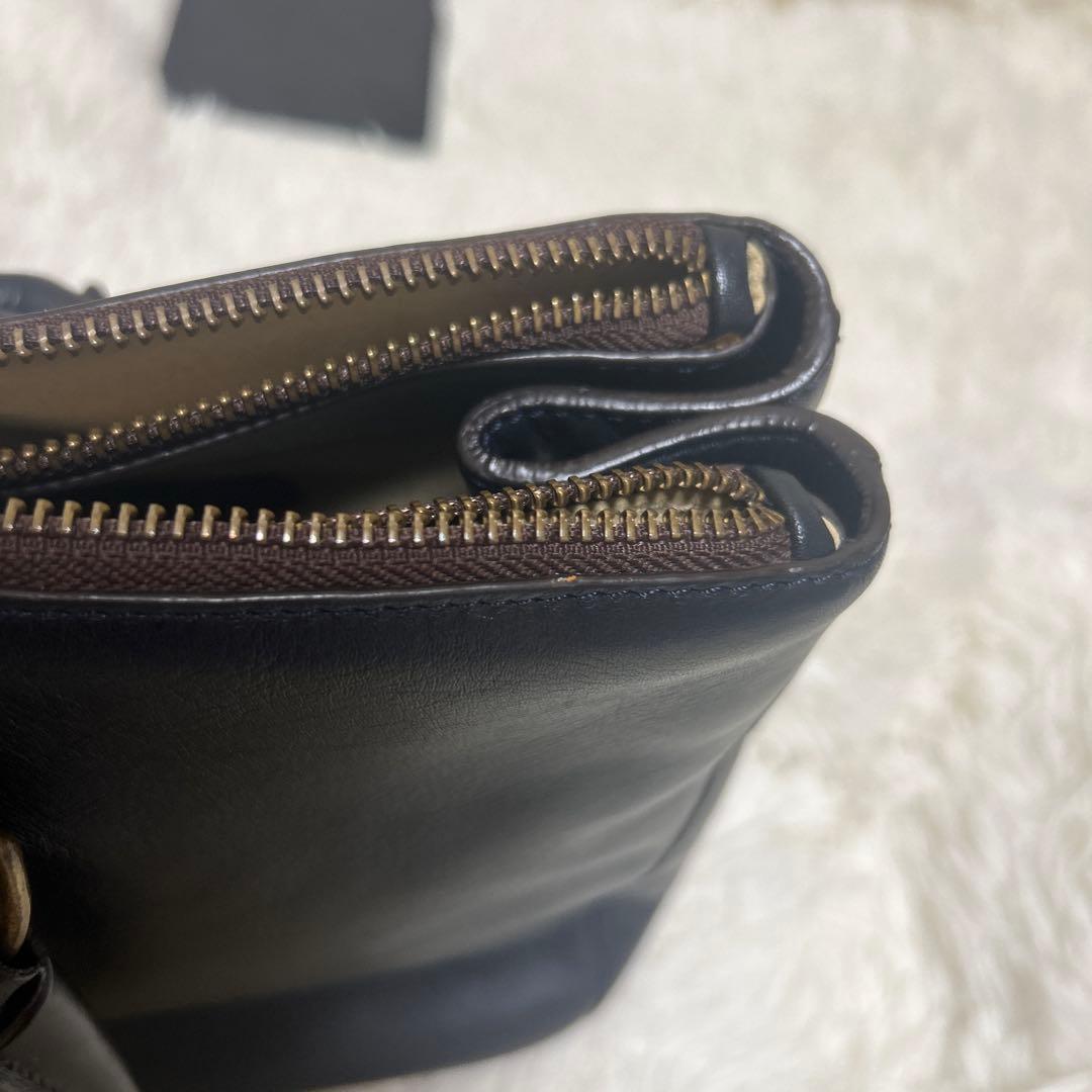 【美品】J&M DAVIDSON 黒 レザー ビジネスバッグ　シグリッド