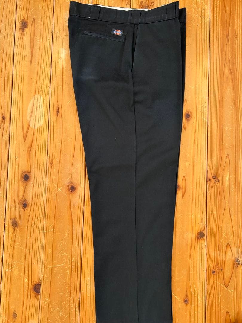 80s USA製 Dickies874 ブラックタロン W38