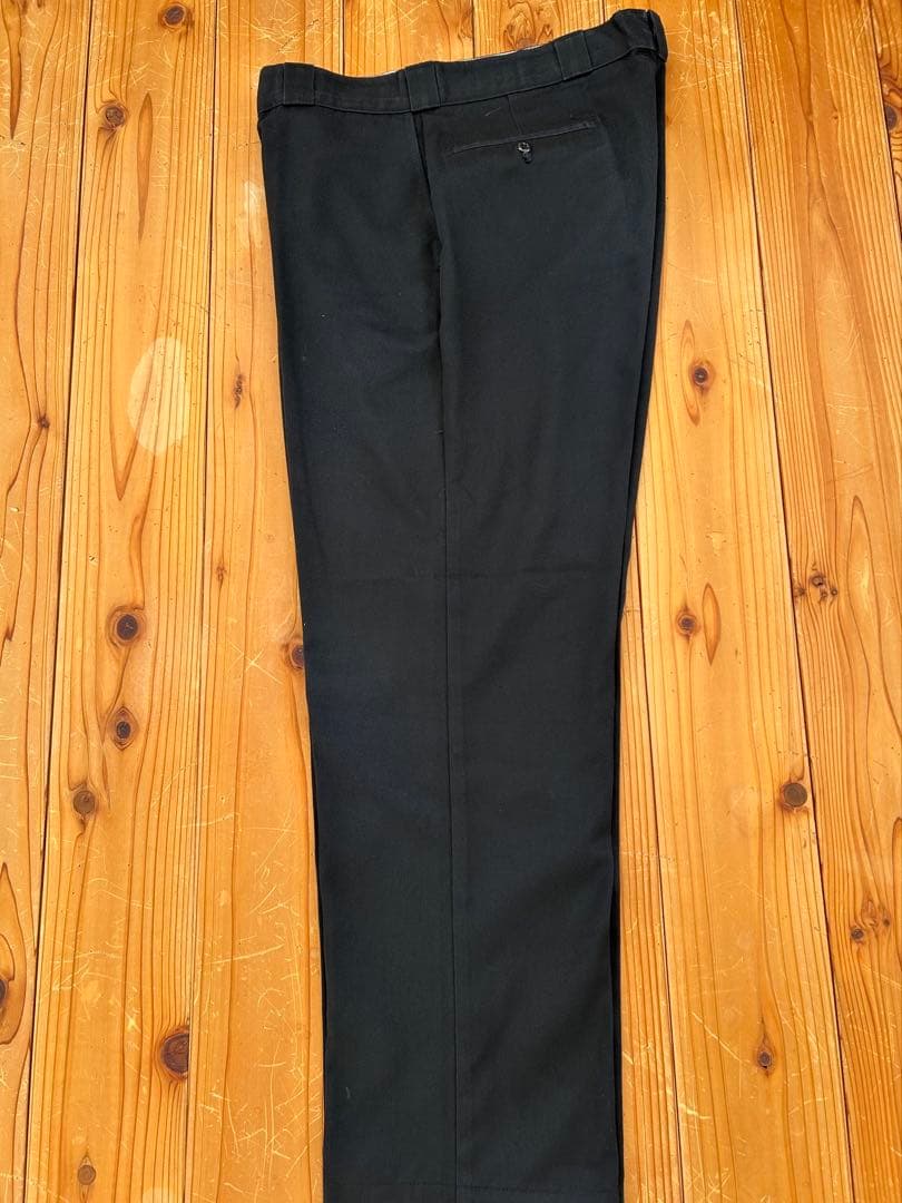 80s USA製 Dickies874 ブラックタロン W38
