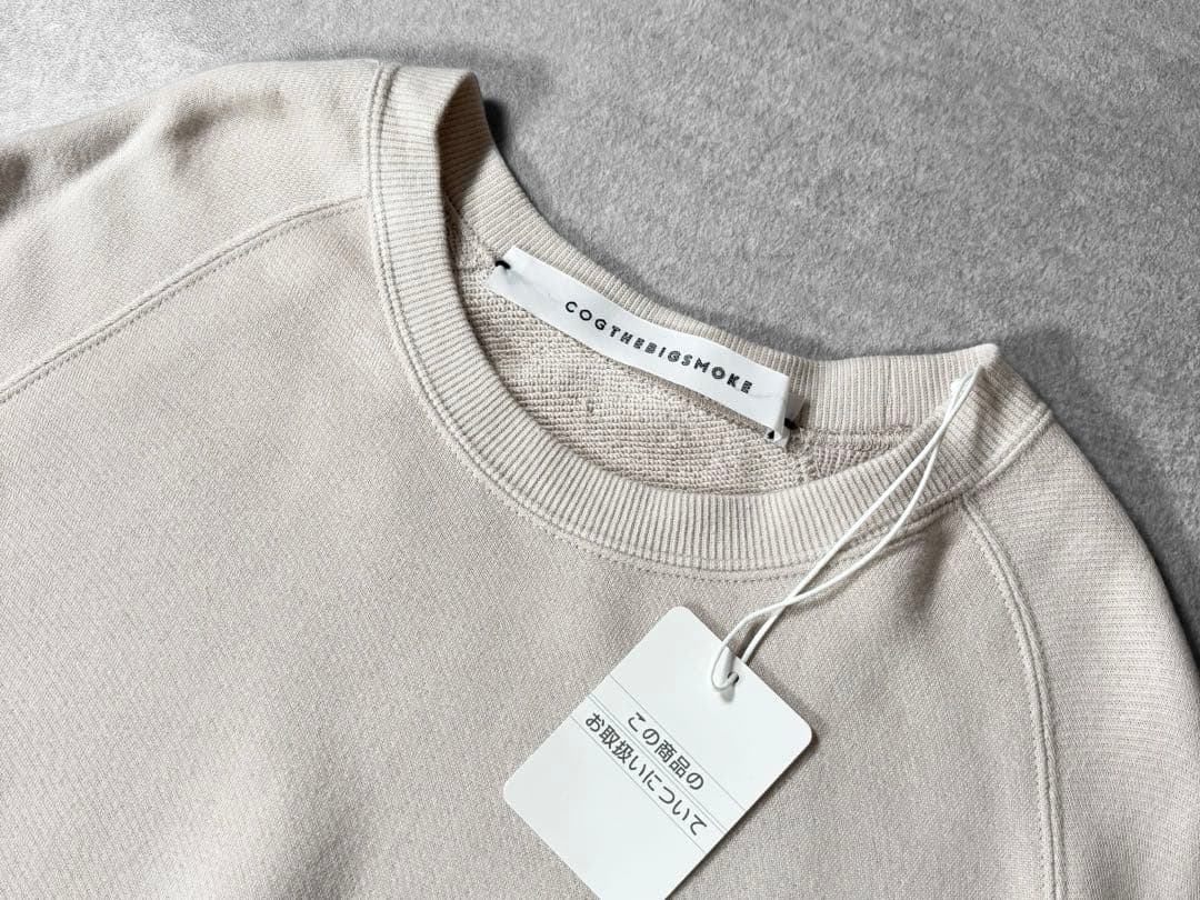 タグ付 COGTHEBIGSMOKE ケープスウェット 日本製 ワイドシルエット