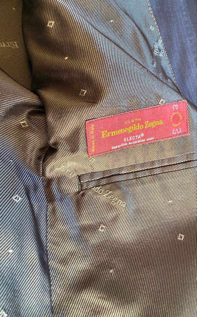 Ermenegildo Zegna ELECTA 3ピースネイビー オーダー