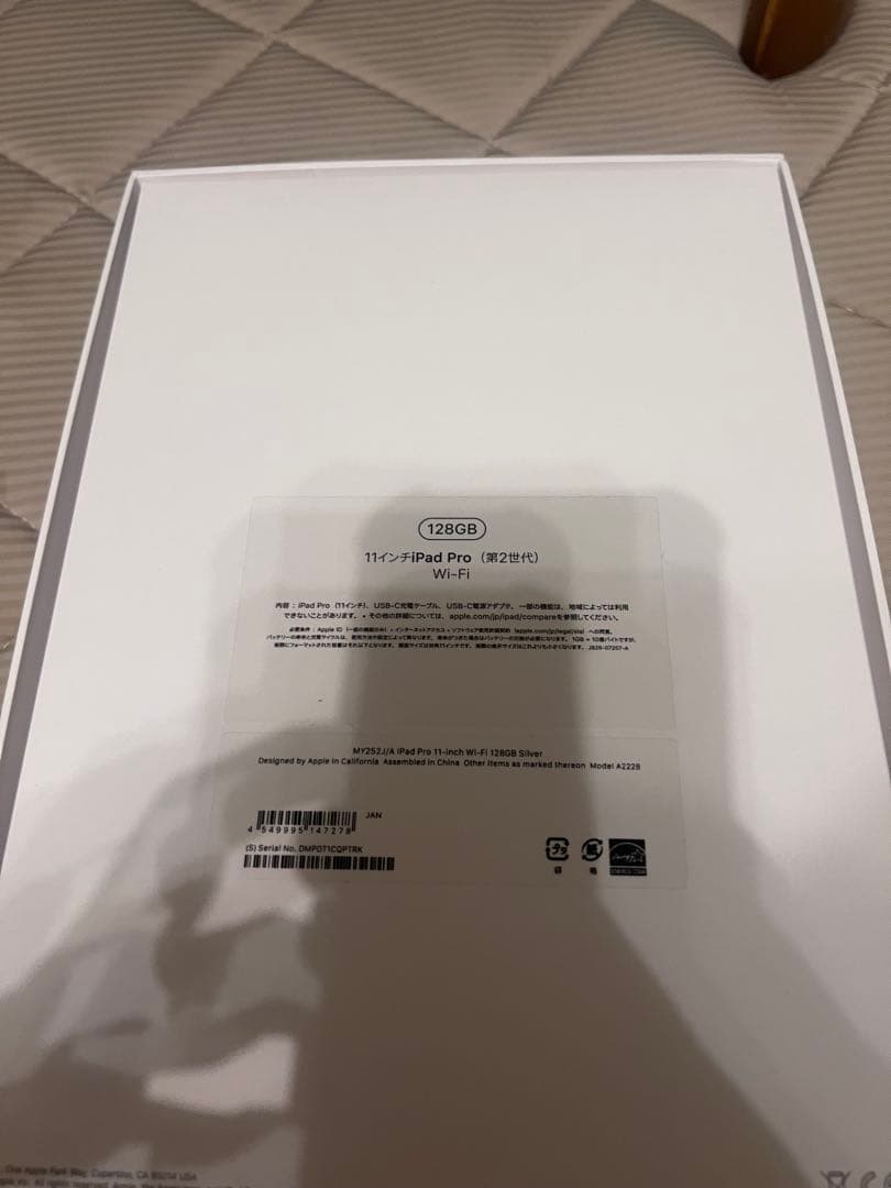 Apple iPad Pro 11インチ 第二世代シルバー 本体とPencil