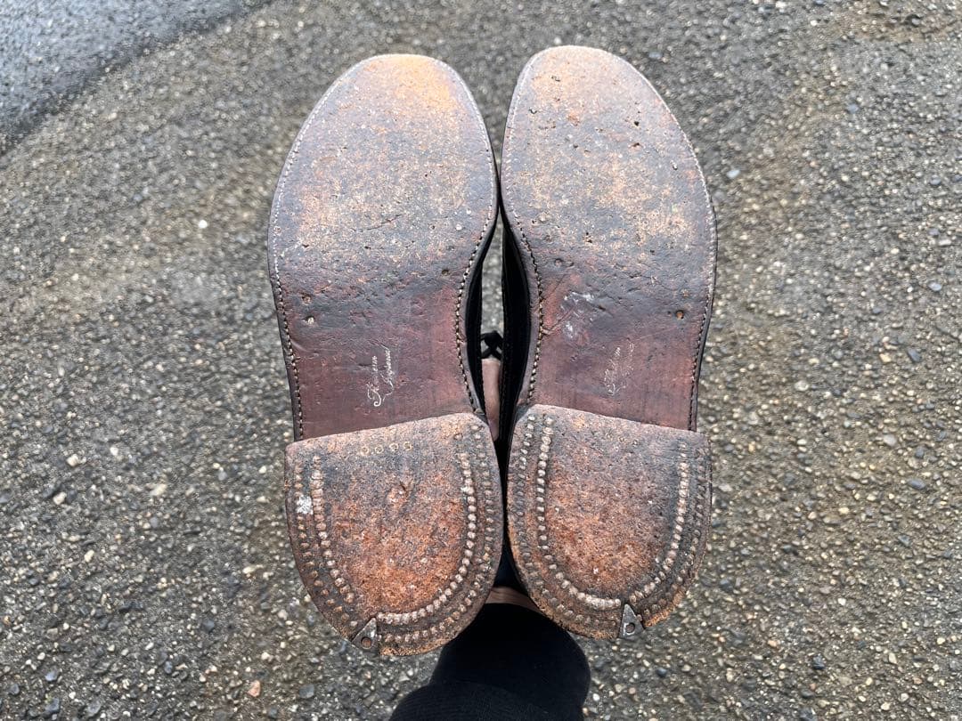 フローシャイム Kenmoor 1965年製 US8 黒 フルブローグ 米国製