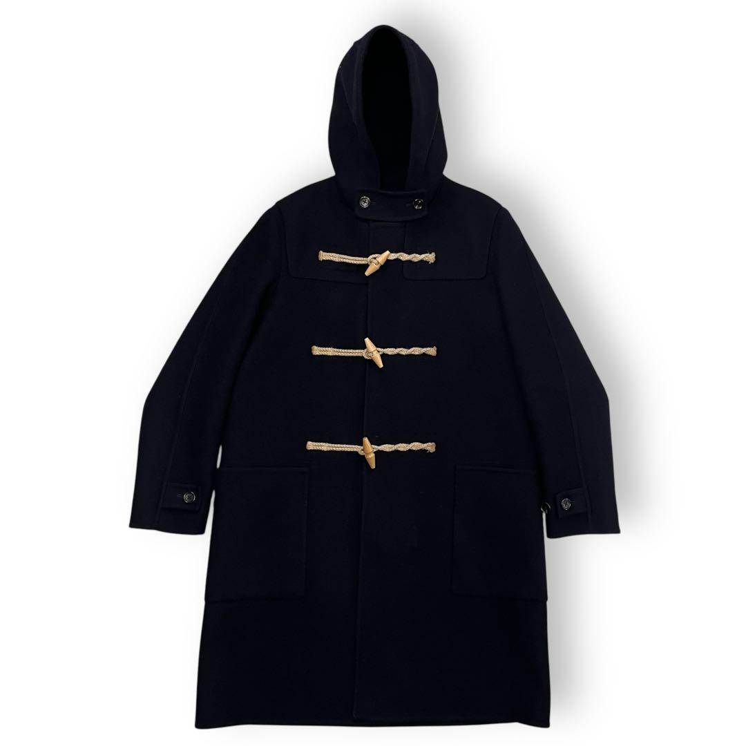 【実寸XL】TOMORROWLAND ダッフルコート カシミヤ混 ブラック