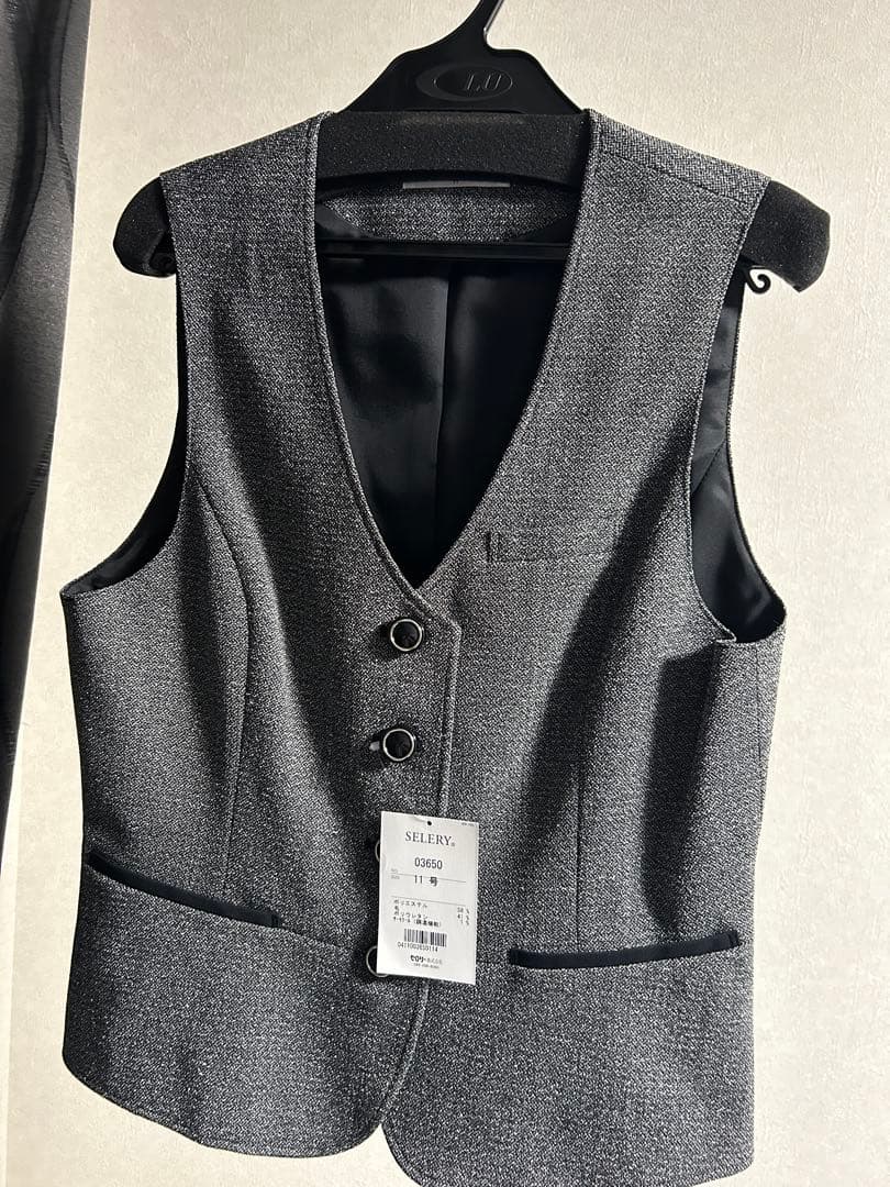【新品】秋冬SELERYセロリー 事務制服・ジャケット・ベスト・スカート一式