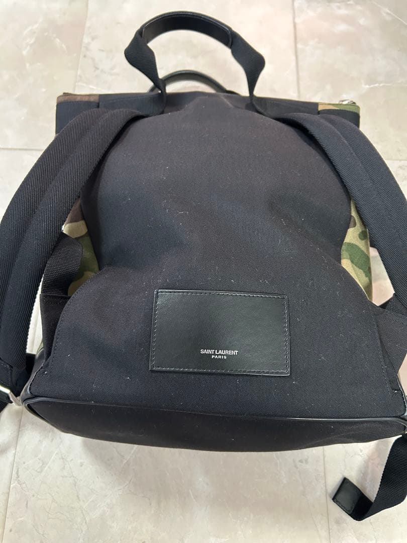 美品　サンローラン　リュック　バックパック　迷彩