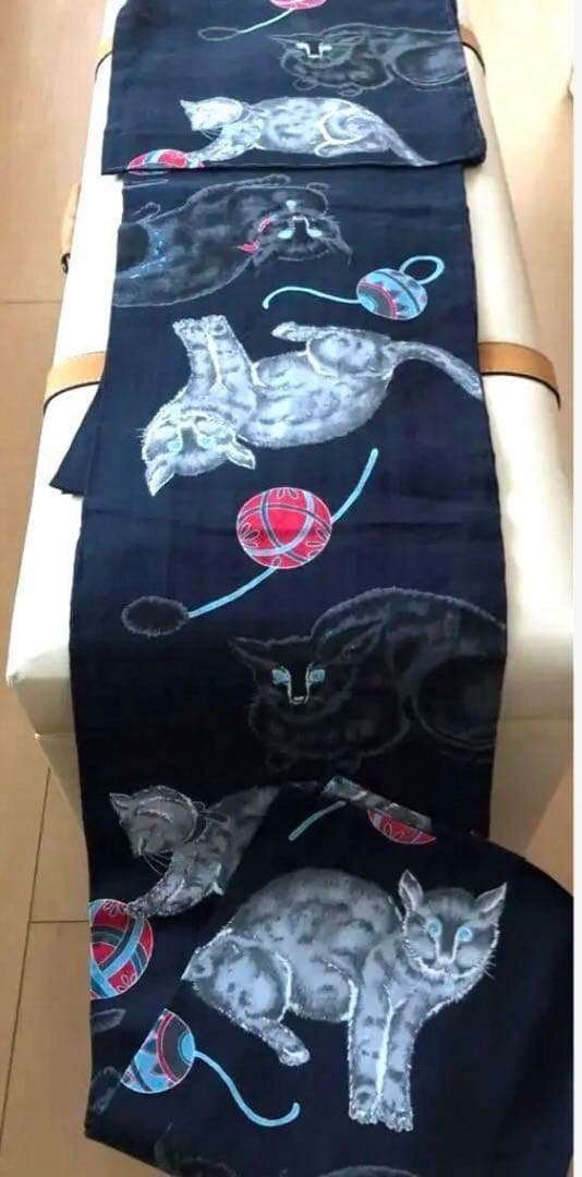 猫柄の浴衣　岡重　新品・未使用品