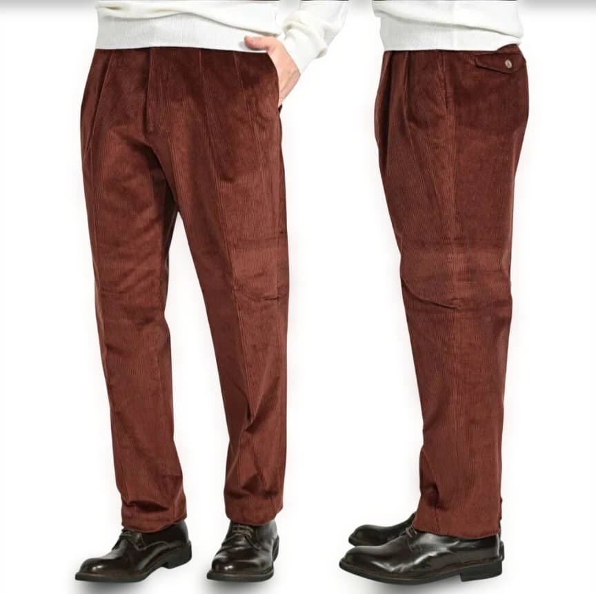 BERWICH ベルウィッチ コーデュロイ ツータックスラックス ストレッチ