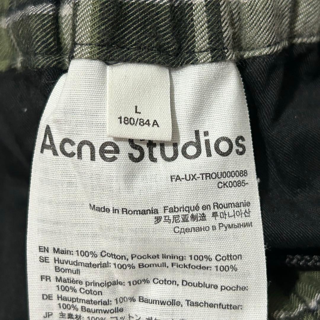 Acne Studios チェックパンツ ワイドパンツ 23AW
