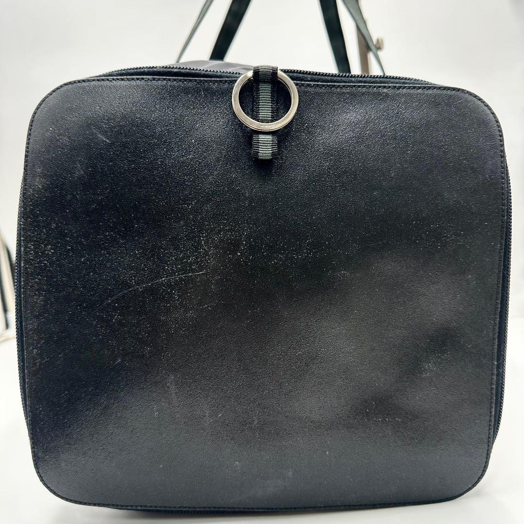 バッグ 00s Miu Miu Archive Leather Boston Bag