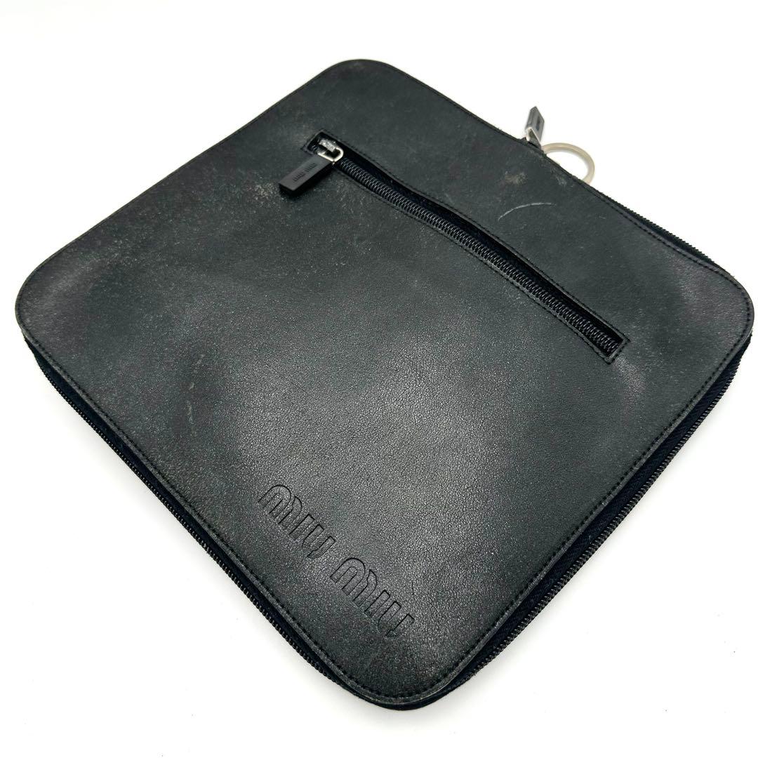 バッグ 00s Miu Miu Archive Leather Boston Bag