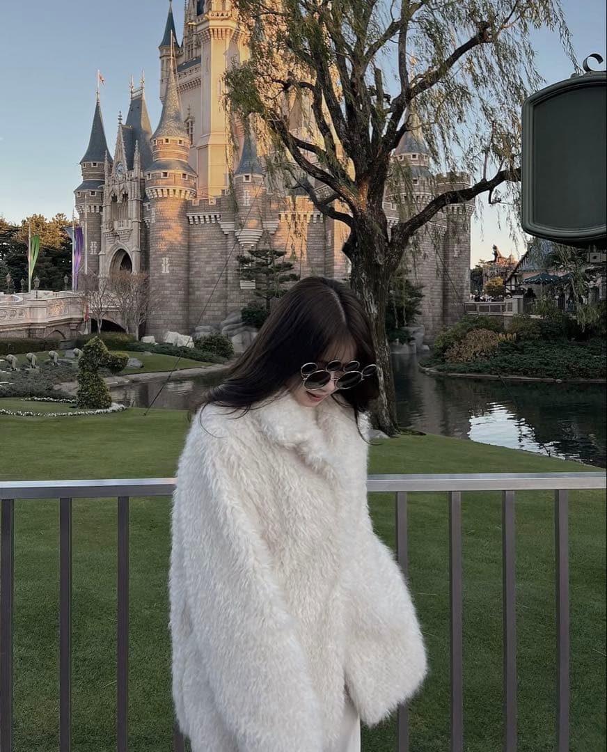 ジャケット・アウター sheep mohair fur coat