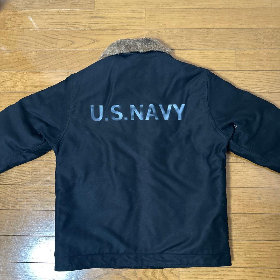 HOUSTON N-1デッキジャケット ネイビー　SIZE:38