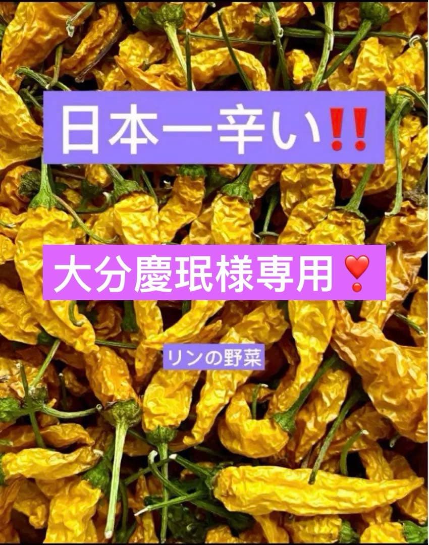 大分慶珉！ 辛くてうまい！激辛！日本一辛い！黄金唐辛子　乾燥