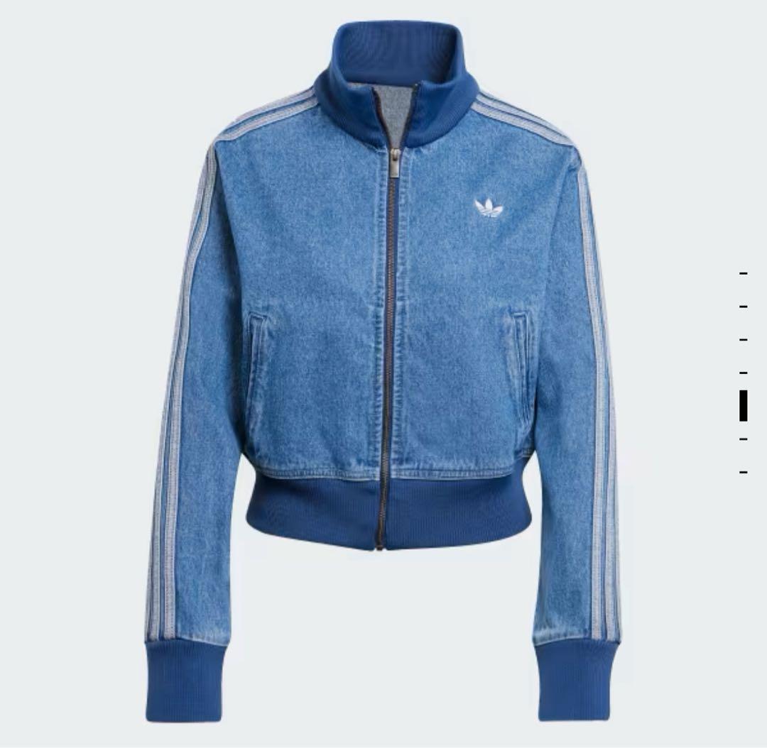 adidas アディダス トラックジャケット 紺ジャージ生地アディカラー デニム