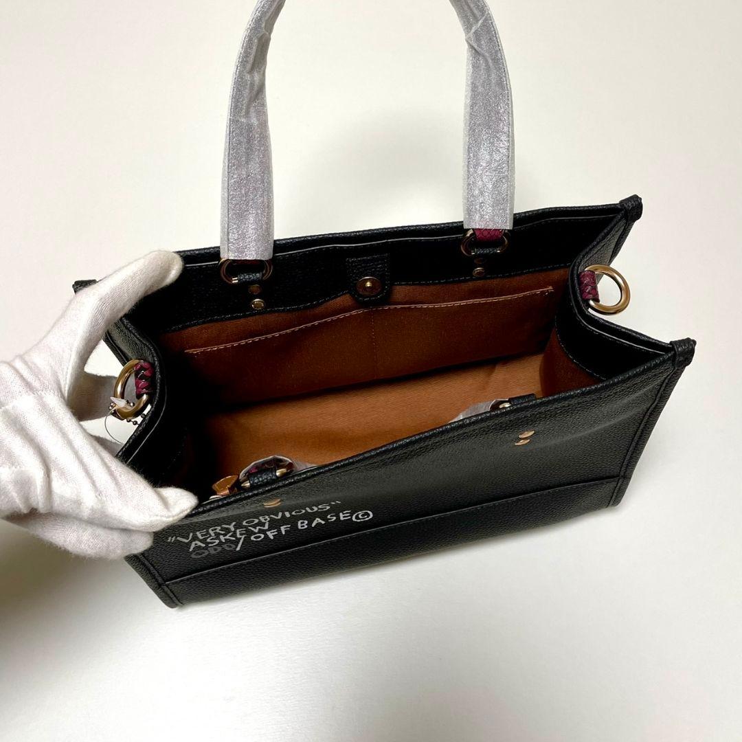 COACH トートバッグ ブラック バスキア　C5661