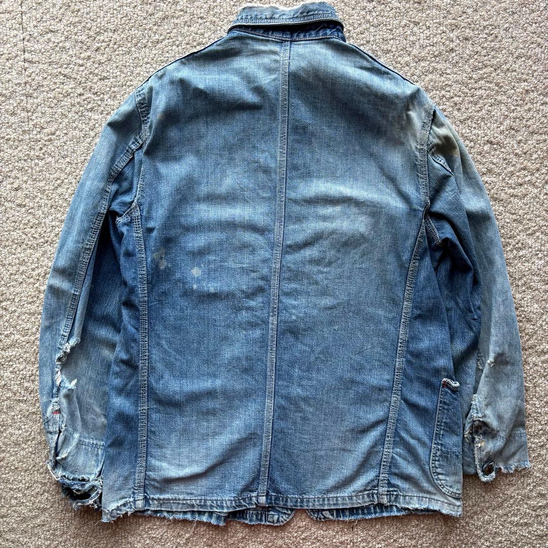 くろさん様【50s】 Sanforized デニム カバーオール 襤褸
