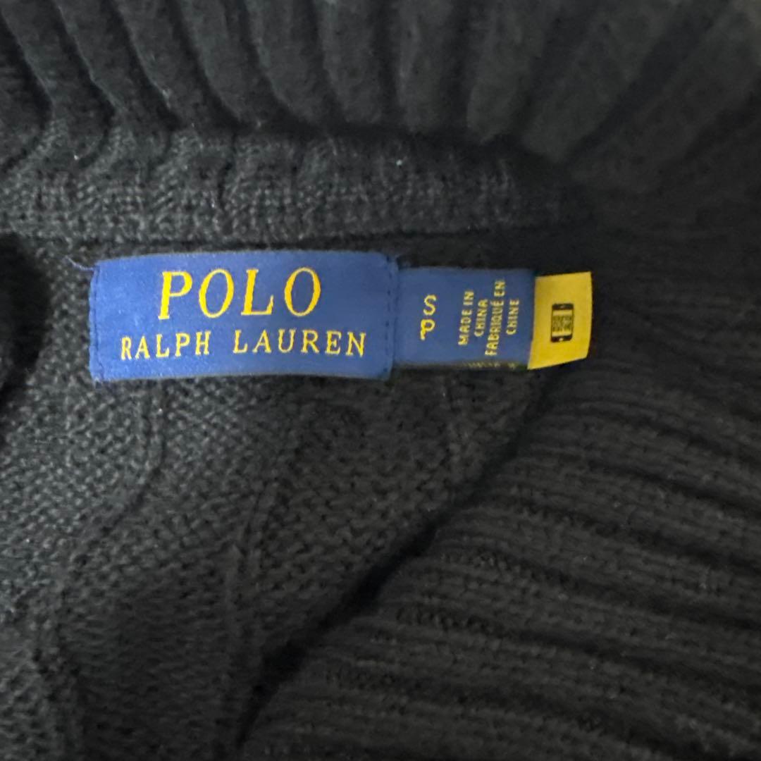 POLO RLケーブルニット　フルジップセーター