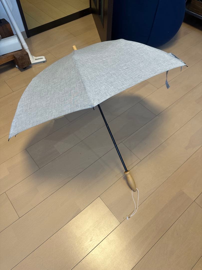 中川政七商店☆新品未使用☆千鳥ミシンの晴雨兼用折畳傘☆墨黒グレー☆日傘☆