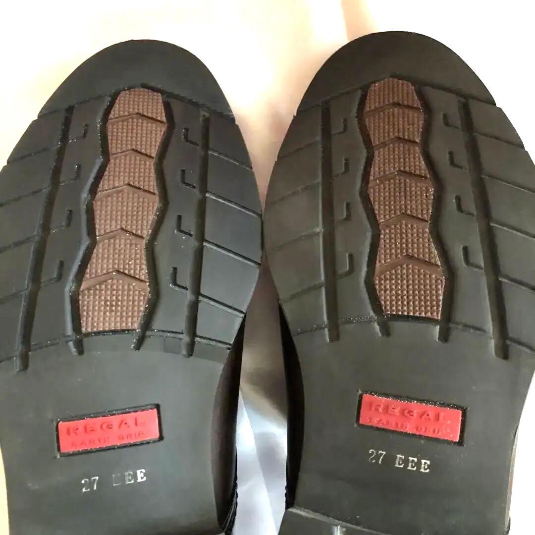 新品未使用REGAL防水防寒ゴアテックス革靴 プレーントゥ DBR27cmEEE
