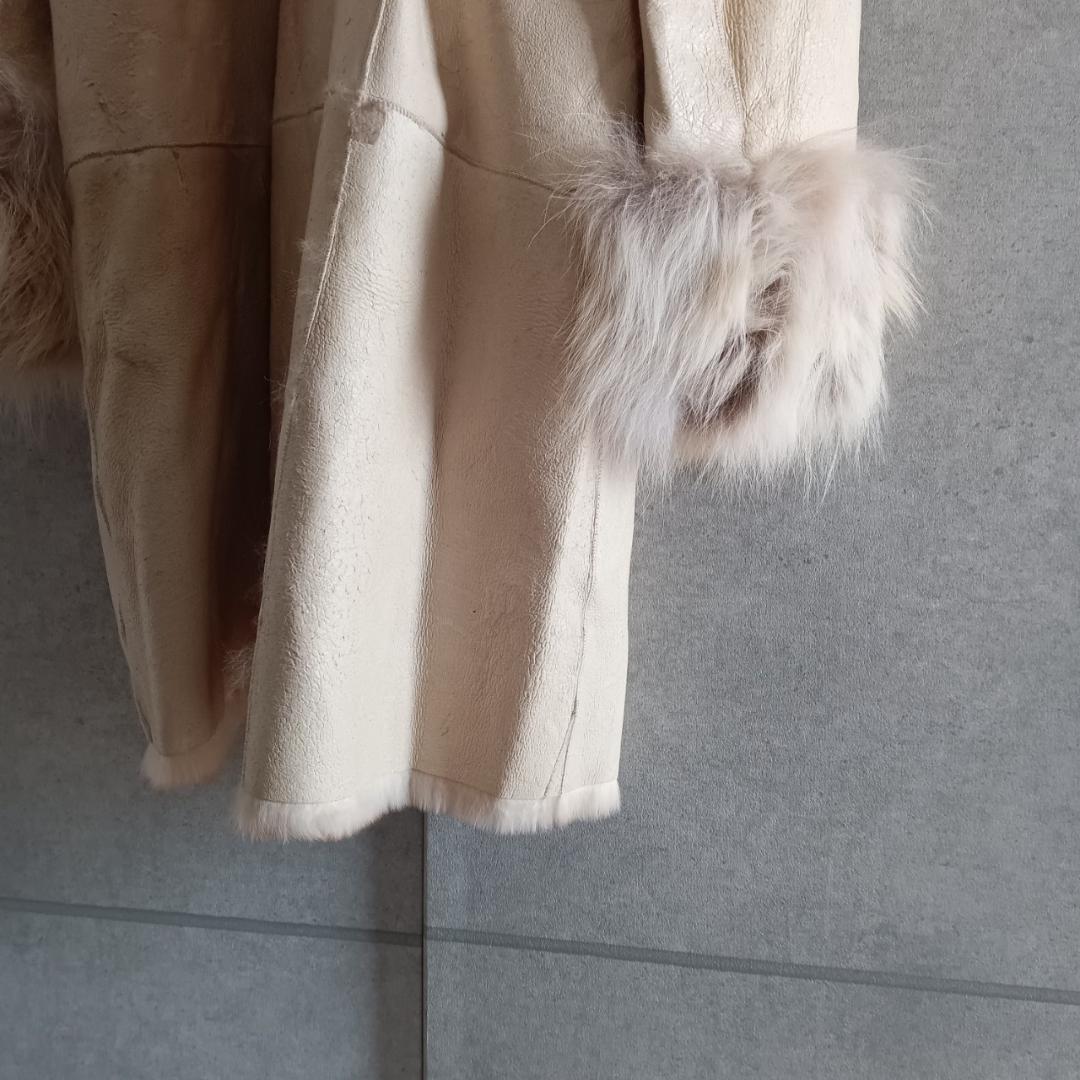 KRYOS クリオス ファー付 レザーコート X3499