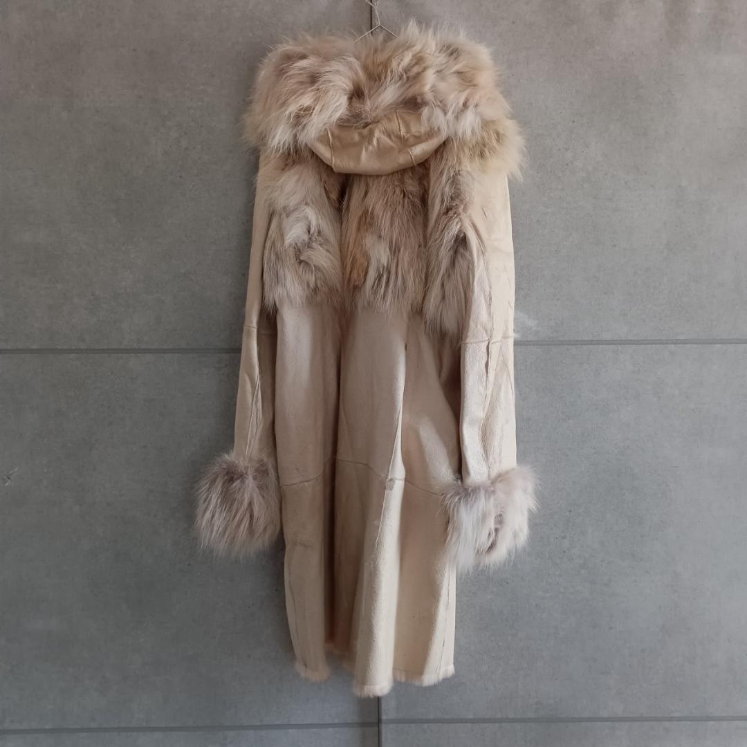 KRYOS クリオス ファー付 レザーコート X3499