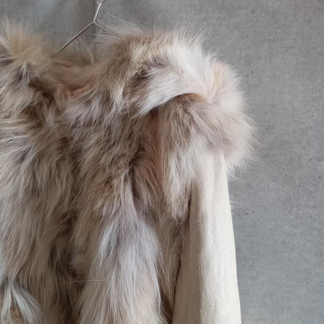 KRYOS クリオス ファー付 レザーコート X3499