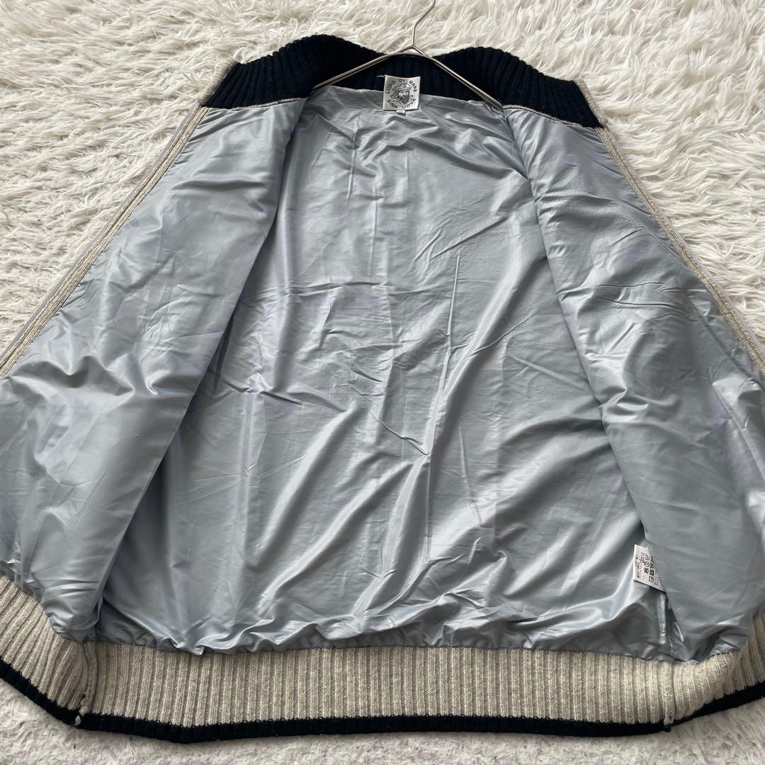 SINACOVA ボーダー　刺繍　ウール　ベスト