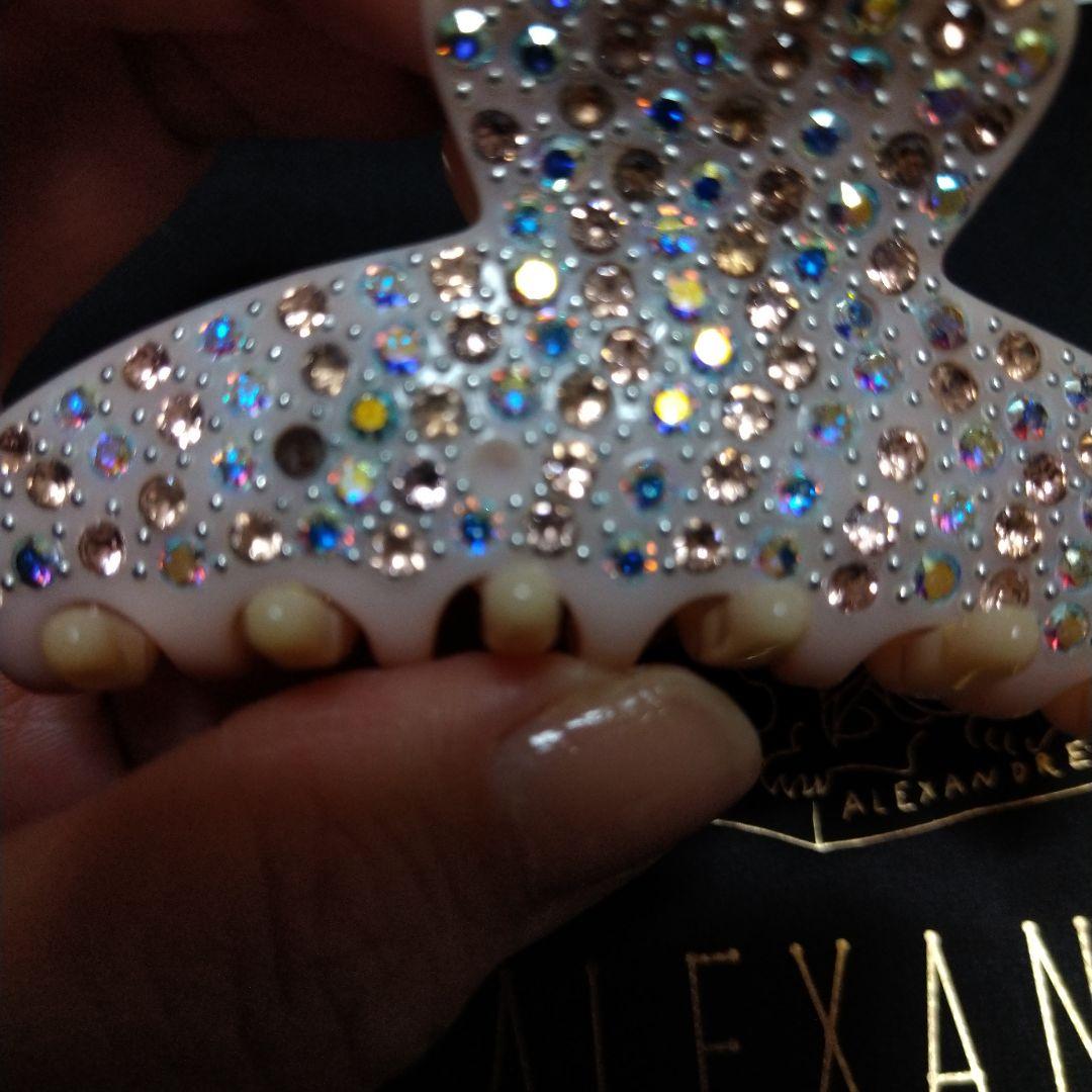 値下げALEXANDRE DE PARIS ストーン付きヘアクリップ