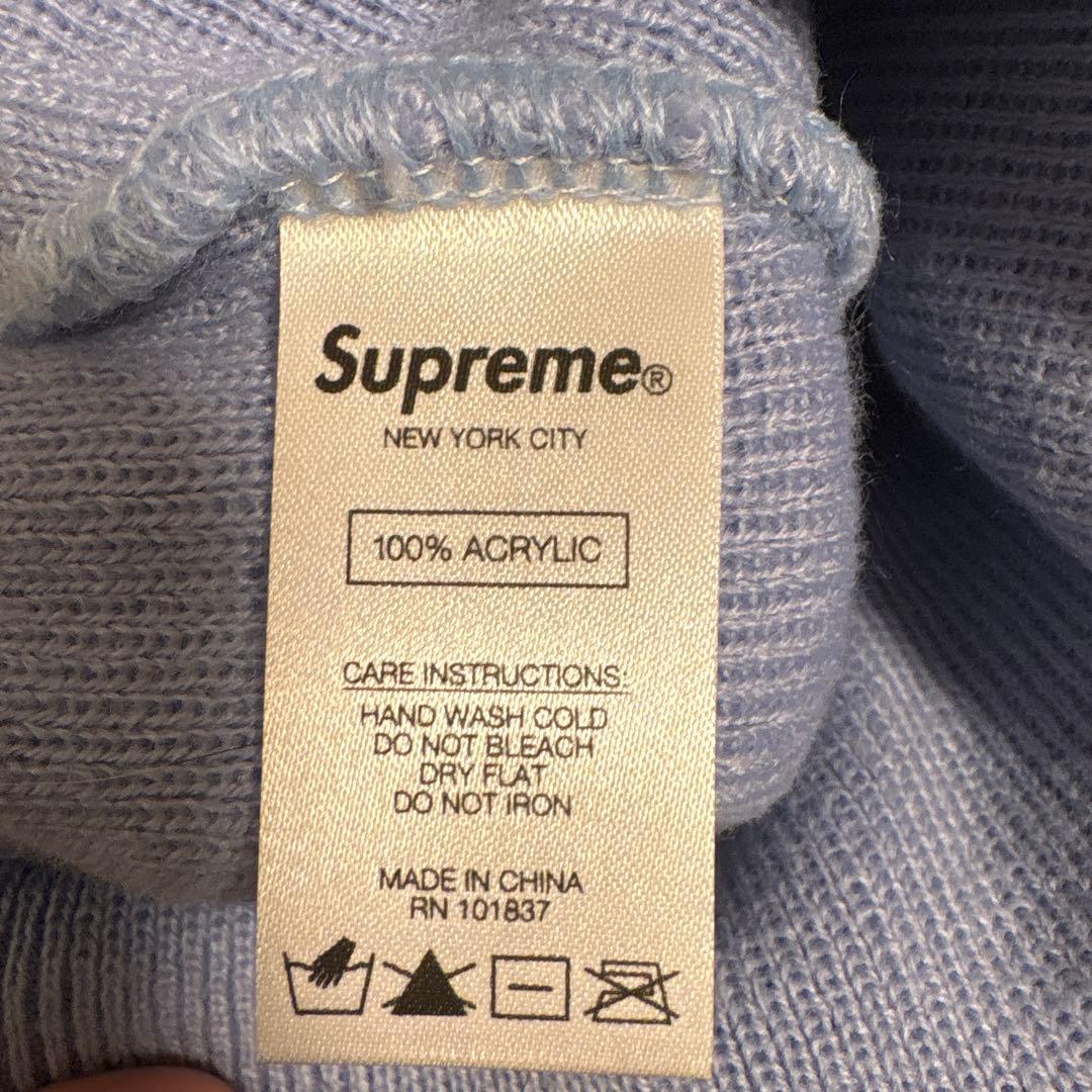 シュプリーム オールドイングリッシュ ラインストーン ビーニー パープル