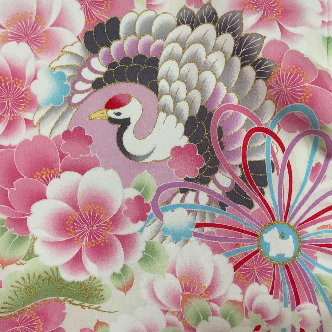 No.45 女の子　産着長襦袢付き　お宮参り　祝い着　ポンポネット