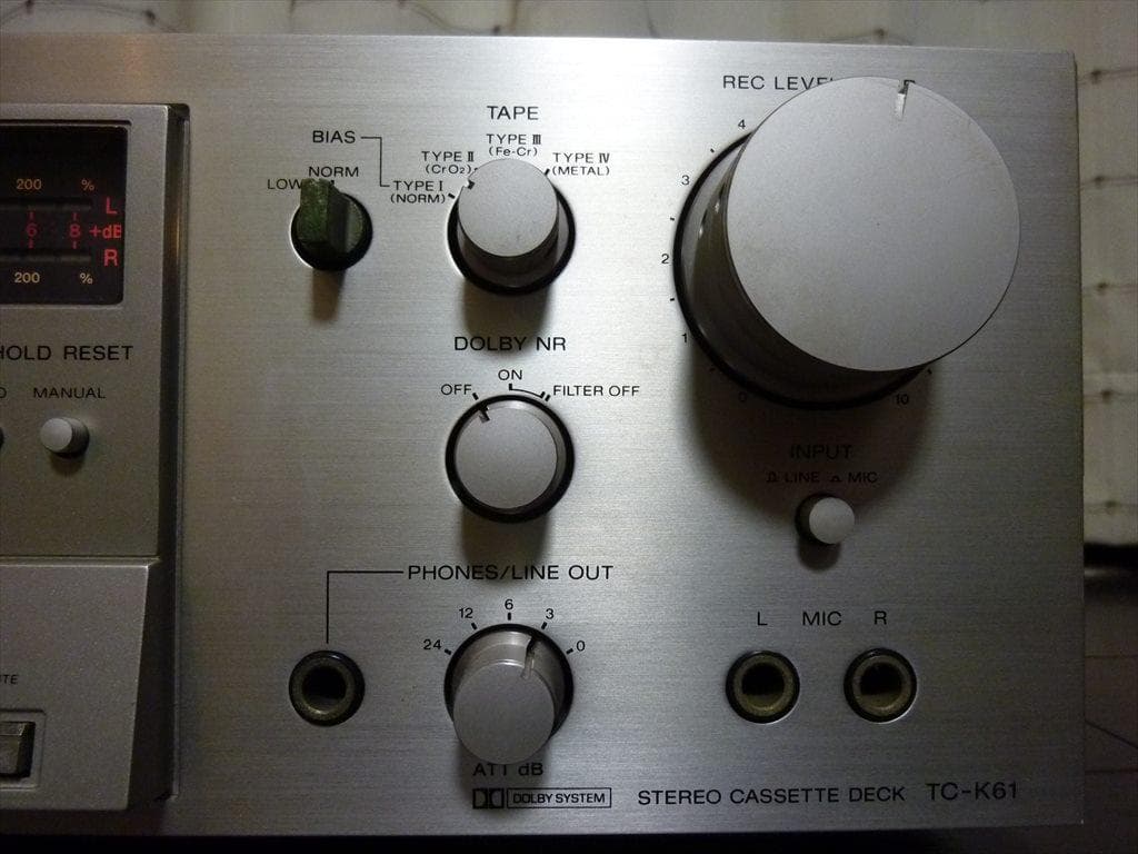 SONY ソニー カセットデッキ TC-K61 修理済 全機能動作 概美品